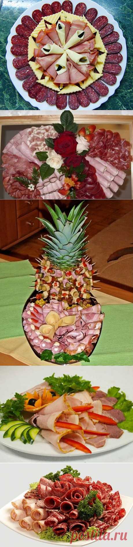 Идеи оформления сырно-мясных тарелок / Простые рецепты