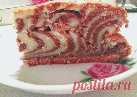 (20) Пирог "Зебра" 🍰 - пошаговый рецепт с фото. Автор рецепта Анастасия 🌳 . - Cookpad