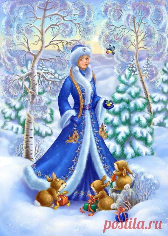 Снегурочка . 35 фото
Снегурочка —  новогодний персонаж. Она – уникальный атрибут 
образа Деда Мороза. Ни один его из младших или зарубежных собратьев не имеет такого милого сопровождения.