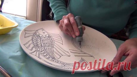 ​10 советов по работе с контурами по стеклу и керамике — Сделай сам, идеи для творчества - DIY Ideas