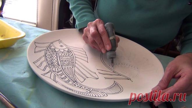 ​10 советов по работе с контурами по стеклу и керамике — Сделай сам, идеи для творчества - DIY Ideas