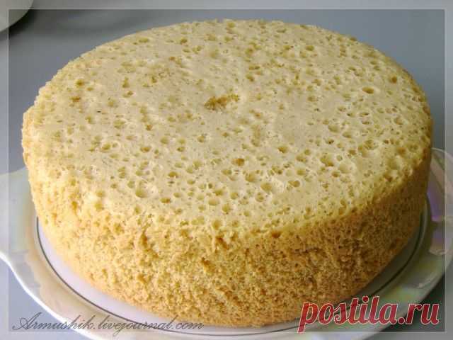 Высокий,нежный бисквит для торта - ВКУСНО С АРМУШИК