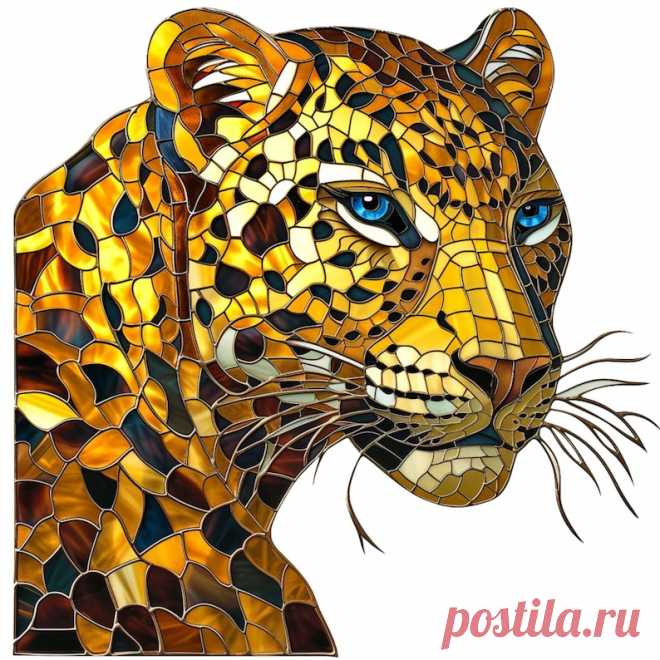 Vidriera de leopardo, pegatina para ventana, película adhesiva con colores vibrantes, regalo único para él, amante del aire libre - Etsy Chile