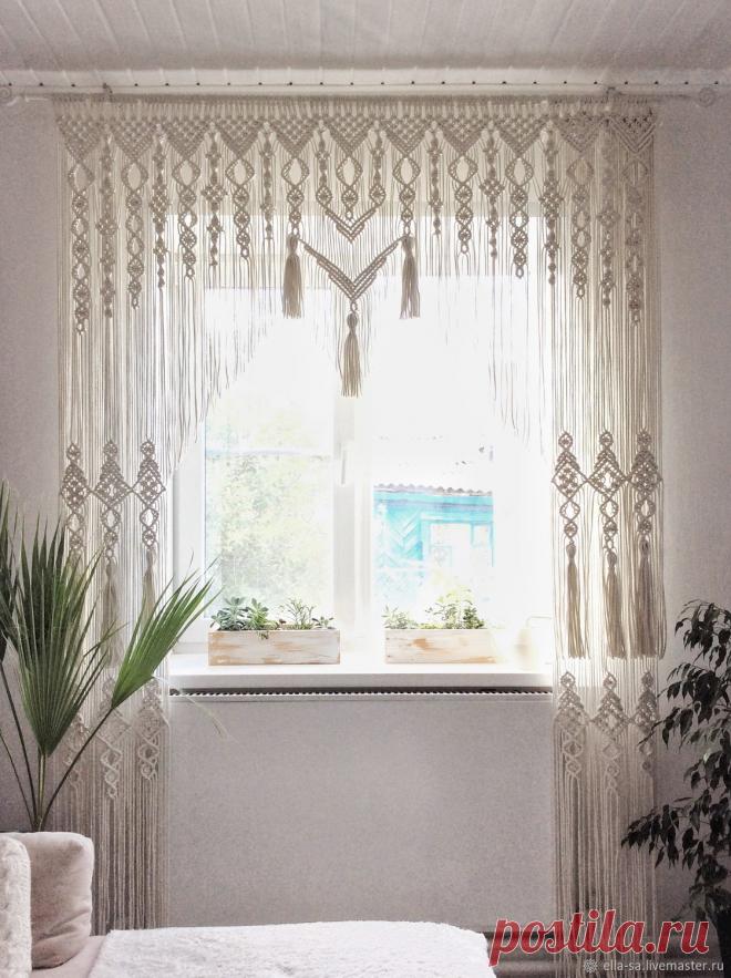 Шторы макраме Блог по вязанию для начинающих и опытных вязальщиц Ваш ресурс номер один для обучения вязанию спицами. Блог, посвященный бесплатным выкройкам, видео по вязанию, пряже и всему, что нужно для этого удивительного хобби.