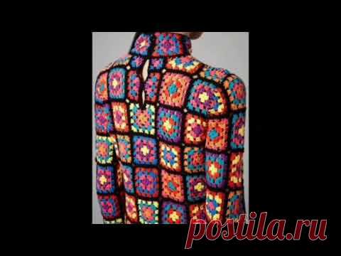 Мои вдохновляшки бабушкиным квадратом✌💕