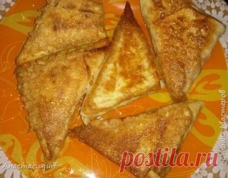 ТРЕУГОЛЬНИКИ ИЗ ЛАВАША С ВЕТЧИНОЙ И СЫРОМ