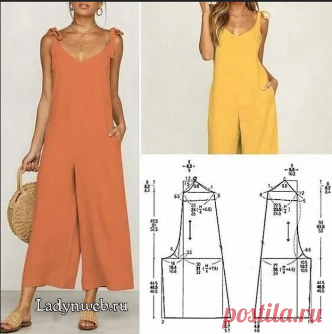 Комбинезон юбка-брюки выкройка | Ladynweb.ru