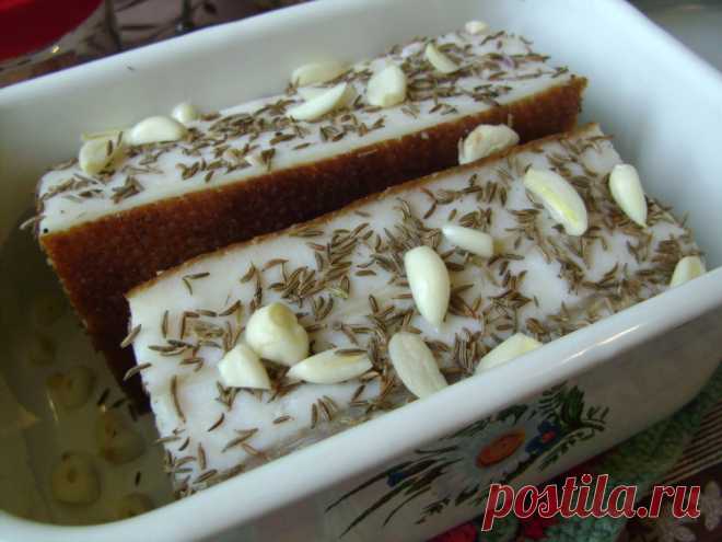 Сухая засолка сала с чесноком и тмином