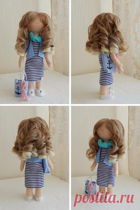 Rag doll Fabric doll Decor doll Handmade doll by AnnKirillartPlace