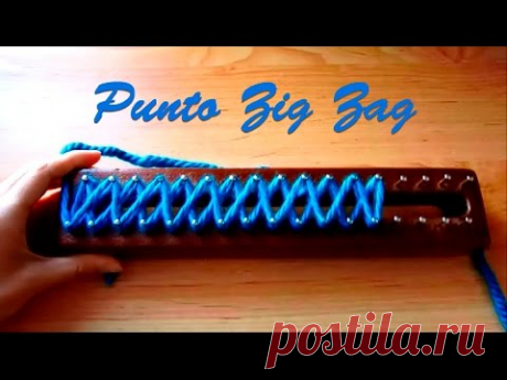 Punto Zig Zag  en Telar/ Zig Zag Stitch on Loom