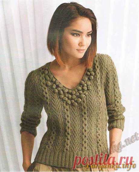 Красивый пуловер (ж) 04 Origin 2 BDF №1320" от сайта Парижанка