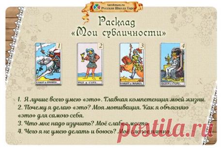 [ВШТ] Расклад «Мои субличности». Урок 3 - Почта Mail.Ru