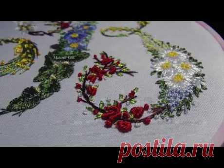 Embroidery: Floral letter  @Elisabetta Forza || Вышивка:: Цветочные буквы