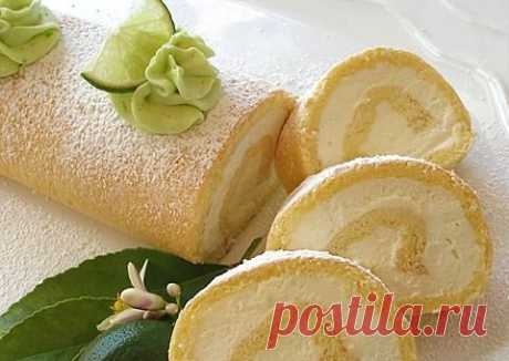 Нежный рулет «Облако» — чудо-десерт за полчаса | Вкусный рецепт