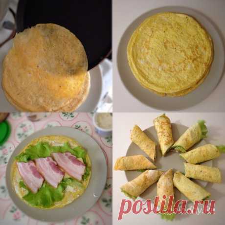 Яичный рулет. Красивое, вкусное и сытное блюдо для праздника.