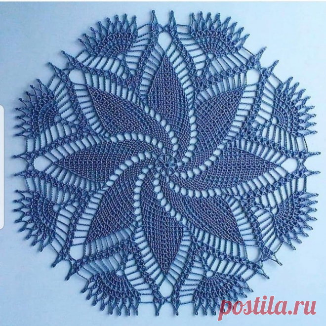 Красивая салфетка крючком