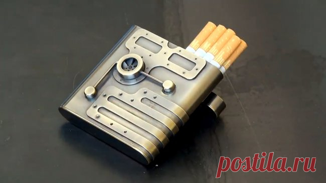 Портсигар в духе Steampunk