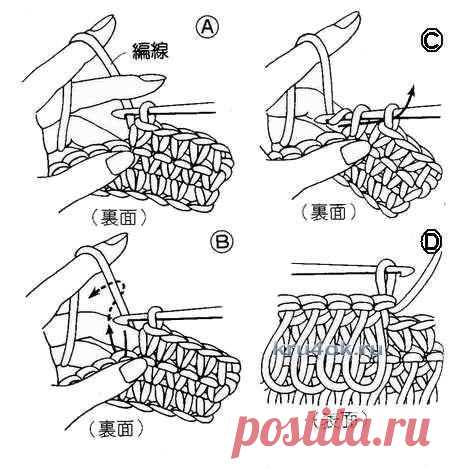 МК: Вяжем разноцветные мочалки крючком