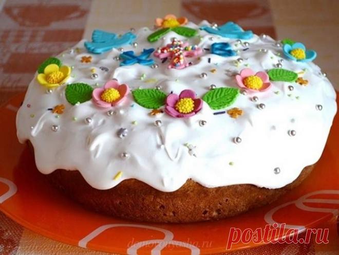 Глазурь из маршмеллоу для кулича, которая не крошится и не осыпается | Народные знания от Кравченко Анатолия