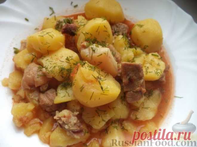 Рецепт: Жаркое из свинины с картошкой на RussianFood.com