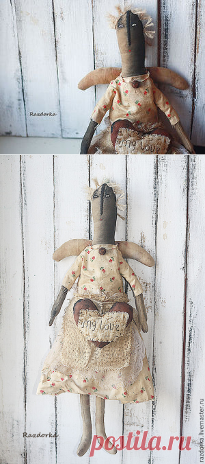 Шьём куклу в стиле «американский примитив» - Ярмарка Мастеров - ручная работа, handmade