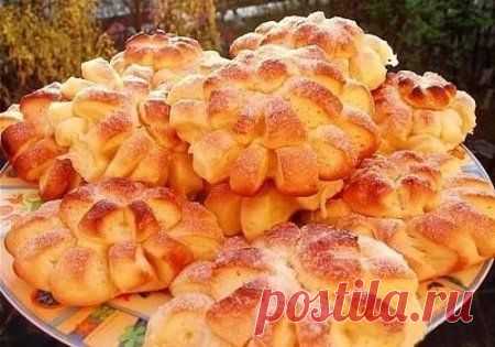 Плюшки с корицей "Хризантемы"
