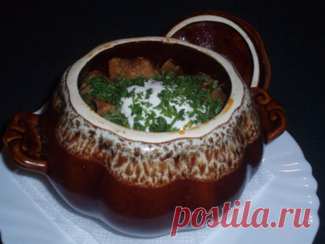 Цыплята в горшочке