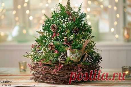 Мини-ёлочка своими руками
