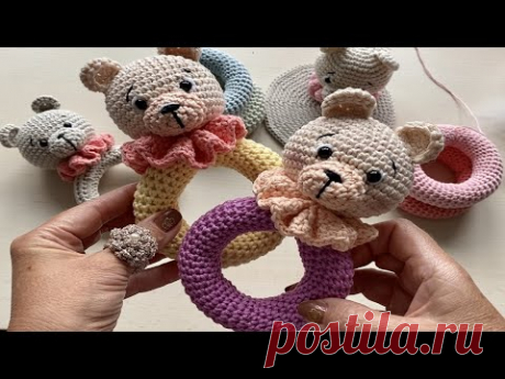 SONAJERO OSITO "ARLECCHINO" A CROCHET