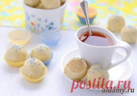 Миндальные конфеты в белом шоколаде &raquo; Любимые рецепты