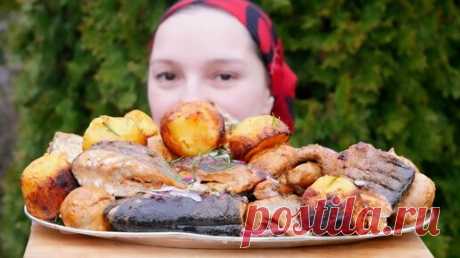 Как приготовить МИНТАЙ со вкусом ФОРЕЛИ. Шашлык из РЫБЫ, цыганка готовит. | Галина Кухня | Дзен