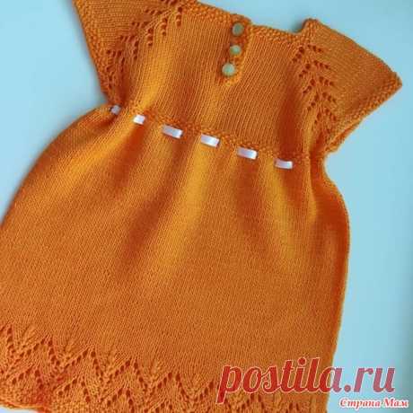 Вязаное платье на малышку спицами - Хенд-Мейд | HANDMADE - Страна Мам