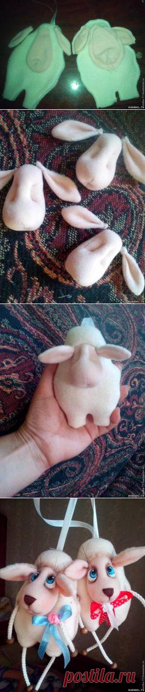 Овечка - Новогодний сувенир, своими руками. - Новый год - Подарки к праздникам - Каталог статей - Рукодел.TV