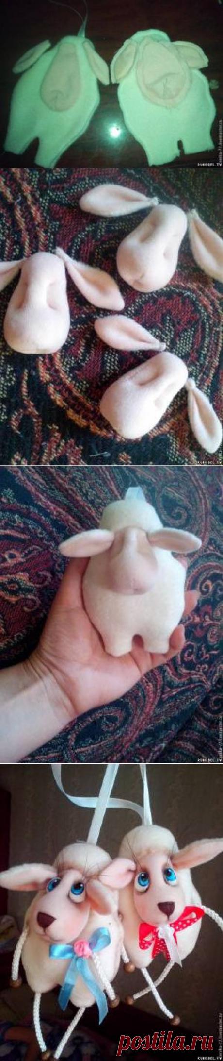 Овечка - Новогодний сувенир, своими руками. - Новый год - Подарки к праздникам - Каталог статей - Рукодел.TV