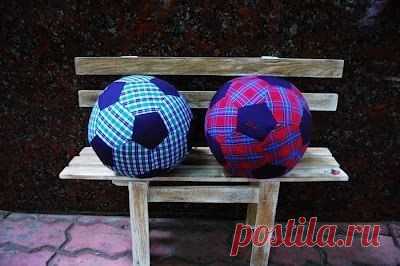 Шьем футбольный мяч из 20 шестиугольников и 12 пятиугольников - Игрушки