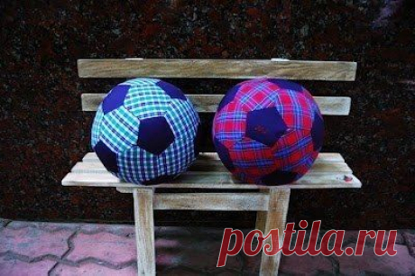 Шьем футбольный мяч из 20 шестиугольников и 12 пятиугольников - Игрушки