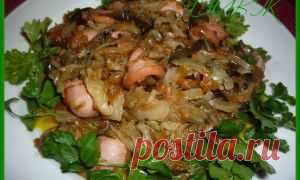 Капустная солянка с баклажанами.