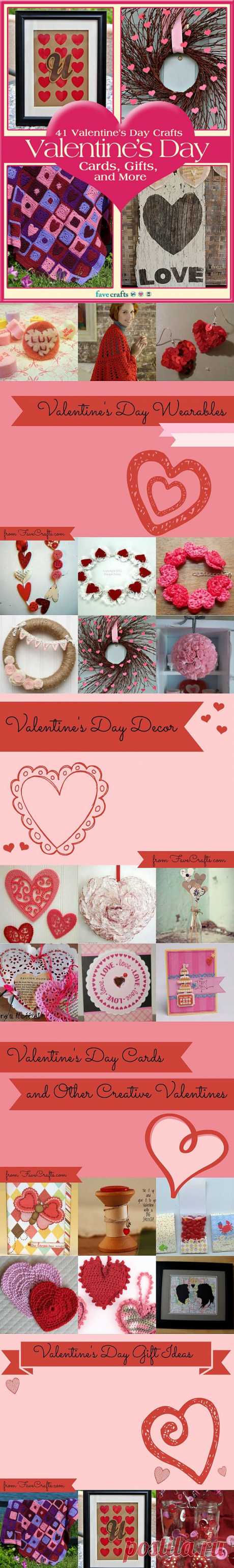41 Valentine's Day Crafts: Valentine's Day Cards, Gifts, and More free eBook | FaveCrafts.com