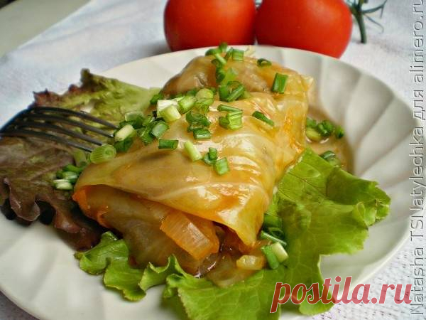 Голубцы с картофелем и грибами / Рецепты с фото