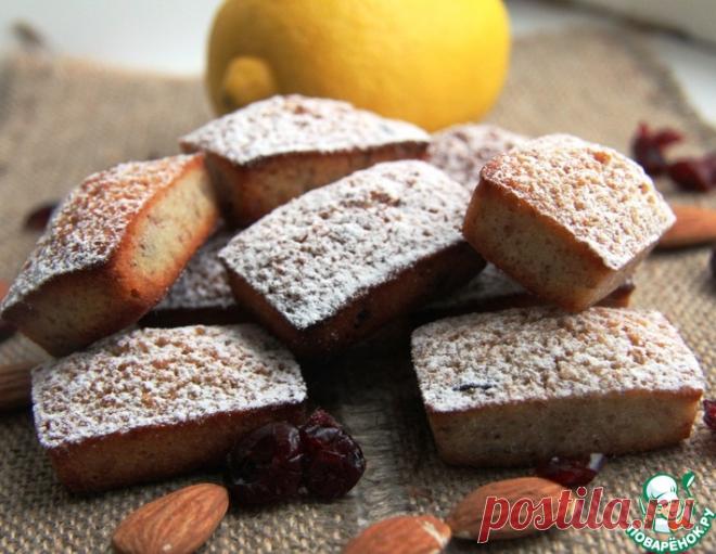 Лимонно-клюквенные финансье – кулинарный рецепт