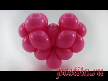 Сердце объемное из одного шарика ШДМ 260