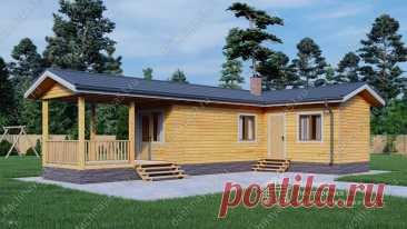 Заказать строительство дома по проекту Баня 22, размером 7х9 и площадью 60 м2. - фото планировок, цена строительства