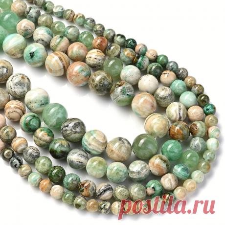 зеленые ангелитовые натуральные каменные бусины для - Temu Moldova