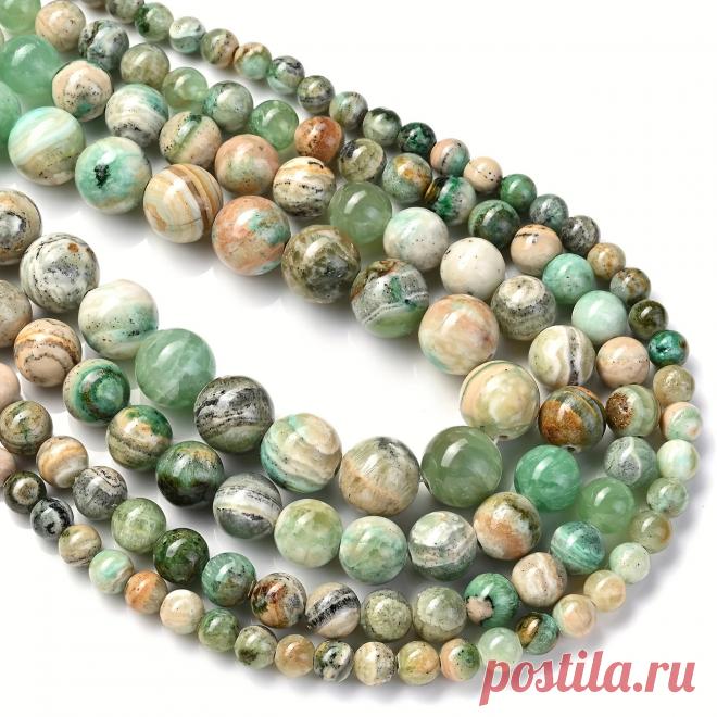 зеленые ангелитовые натуральные каменные бусины для - Temu Moldova
