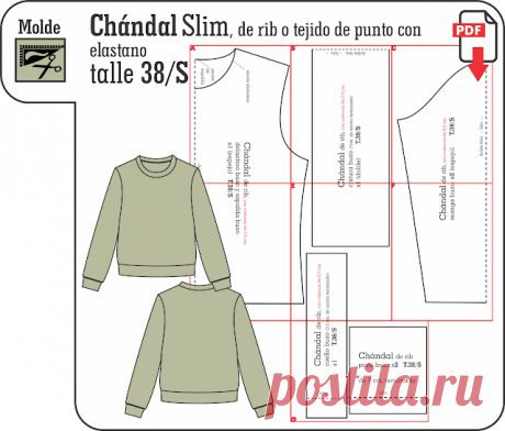 Diseño y Costura: Chándal de rib