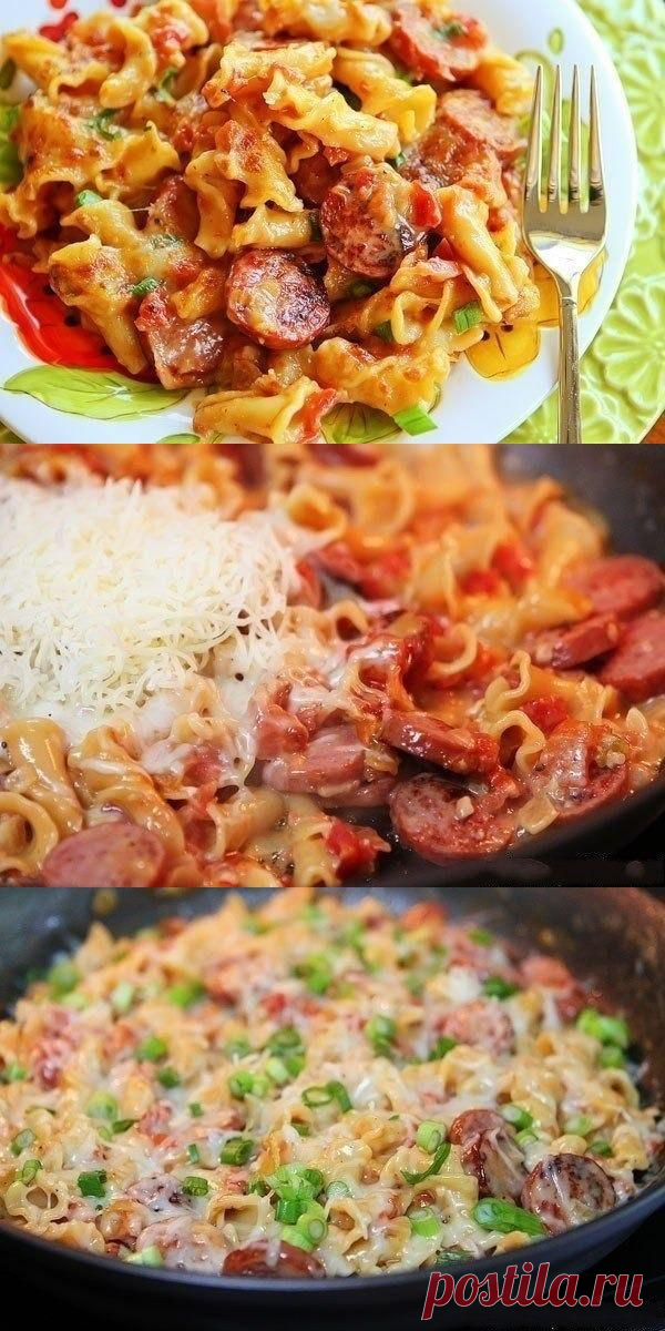 Паста с пряными колбасками