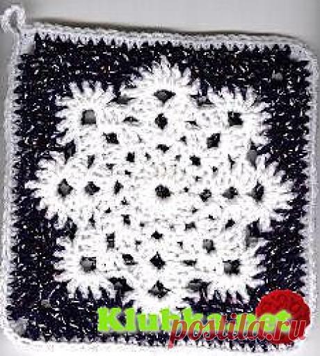 Вязание-крючок-Рисунки и схемы>Квадрат .