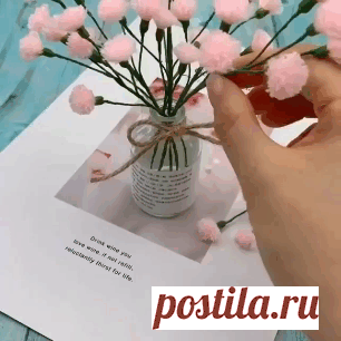 БУКЕТ из ниток 🌿Гербарика — Шедевры Рукоделия🧶 в ОК