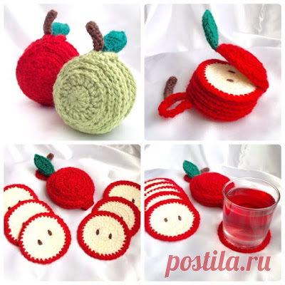 Needlework.: Милые подставки. Lovely cup coasters .