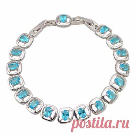 bracelet turkey Picture - More Detailed Picture about Pleasant 2015 New Gorgeous Women's charm Bracelets &amp; bangles Oval sapphire jewelry Sky Blue Topaz Silver Bracelet B382 Picture in Chain &amp; Link Bracelets from Dana Jewelry Co., Ltd. | Aliexpress.com | Alibaba Group